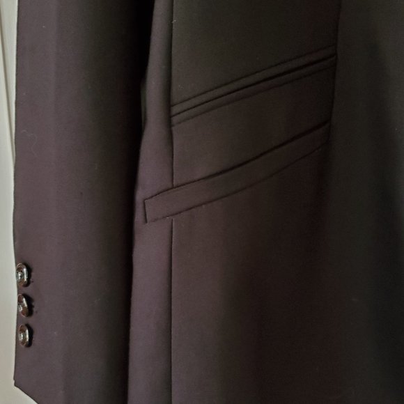 CHICO'S Black Blazer with Polka-Dot Lining - Chico's Size 1 (Size 8-10; Medium) - Picture 6 of 8